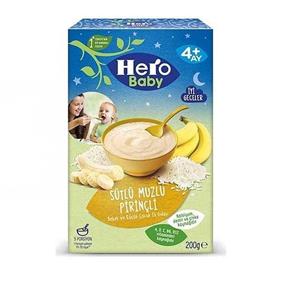 غذای کودک فرنی برنج موزمخصوص شب هروبیبی hero baby