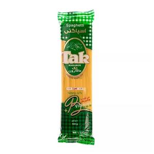 اسپاگتی قطر 1/5 کارتنوئید با طعم گوجه فرنگی 500 گرم تک ماکارون 