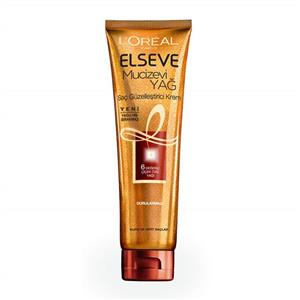 کرم تقویت کننده و حالت دهنده مو لورآل مدل mucizevi yag حجم 150 میل Loreal Paris mucizevi yag Elseve Extraordinaire Huile Cream 150ml