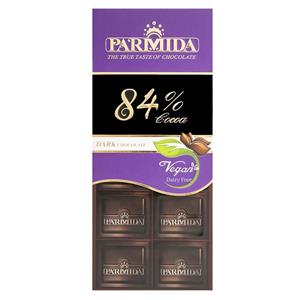 Parmida شکلات تابلتی 80 گرمی%84 Percent Dark Chocolate 80gr 