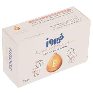 صابون بچه فیروز مدل ویتامین E مقدار 75 گرم Firooz Baby Soap With Vitamine 75g 