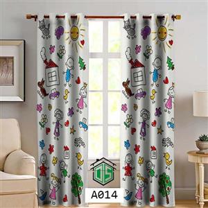 پرده چاپی کودک طرح نقاشی بچگانه کد A014