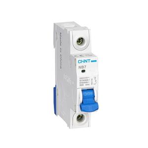 کلید مینیاتوری یک پل 25 آمپر چانت مدل NB7-C25-6K-1P