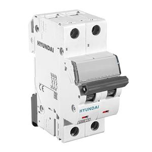 کلید مینیاتوری 25 آمپر دو پل هیوندای کد B25-6KA-2P