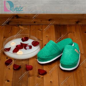 دمپایی حوله ای طرح کرالیچ رنگ زمردی