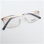 فریم عینک طبی مردانه فلزی بوگاتی درجه،یک رنگ طلایی 