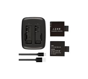 باتری اکشن دوربین قابل شارژ AKASO V50/ V50 Elite 2 X 1050Mah با USB Dua