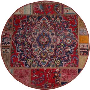 کلاژ فرش قطر یک متری فرش هریس کد 100909