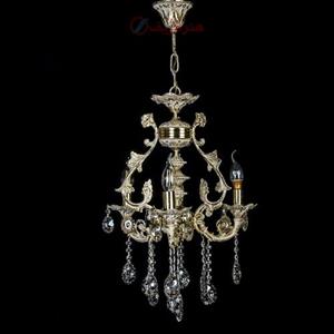 لوستر فانوسی 3 شعله جنس برنزی و رنگ سفید فرانسه