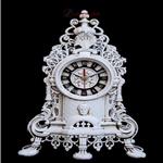 ساعت رومیزی کلاسیک، بدنه آلیاژ و رنگ سفید فرانسه کیفیت درجه یک