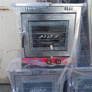 تنورگازی گرگان تنور گالوانیزه باضمانت استاندارد مشعل چدنی دوشعله دوسینی و صفحه 35چدن نون کیفیت عالی