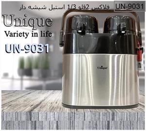 فلاسک دوقلو 1.3 1.3 لیتر استیل درب پمپی یونیک کد UN-9031