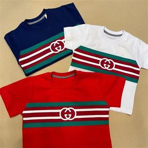 تیشرت پسرانه طرح گوچی قرمز و سرمه ای2تا5سال 