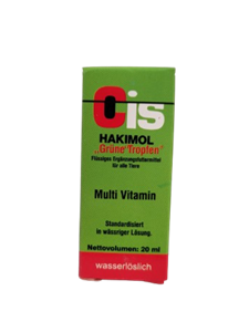 قطره مولتی ویتامین پرندگان  برند هاکیمول مدلho992 حجم (20میلی لیتر )