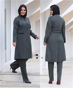 مانتو شلوار  اداری سایز بزرگ  زنانه دورسینه 120