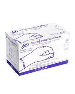 دستکش جراحی بدون پودر سایز 7 HD بسته 50تایی