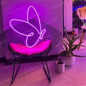 تابلو نئونی طرح پروانه