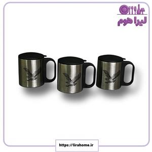 لیوان استیل دوجداره  6 تعداد