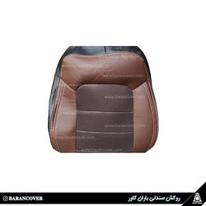 روکش صندلی ام وی ام x33 new چرم وسط پارچه رنگ قهوه ای