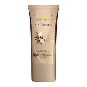 ضدآفتاب کرم پودری و پرایمری SPF50 بژ طبیعی N20 – سان سیفMAQUISUN