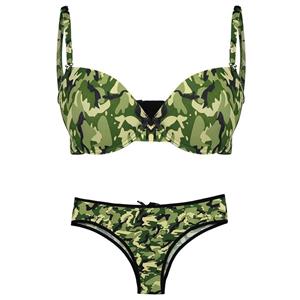 ست شورت و سوتین زنانه مدل K047-Dark Green K047-Dark Green Briefs And Bra Set For Women