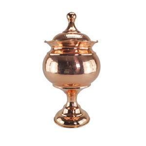 آجیل خوری مسی پایه دار مدل لب کنگره ای کد ZH282.2