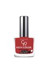 لاک ناخن ریچ کالر Rich Color شماره 84 رنگ قرمز بورگوندی گلدن رز Golden Rose 