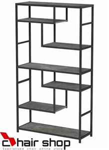 کتابخانه و استند ویترنین چوب و فلز کد 9841