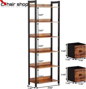 کتابخانه و استند ویترین چوب و فلز کد 9842