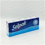 پک دستمال کاغذی selpak جیبی 10 عددی