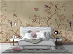 کاغذ دیواری طرح شکوفه پرنده W10152700