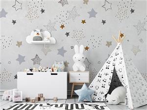 پوستر دیواری اتاق کودک ستاره ای W10186400