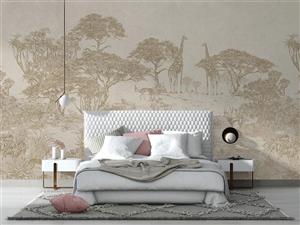 کاغذ دیواری کلاسیک جنگل درخت W10188300
