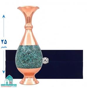 گلدان فیروزه کوب کد 03 ارتفاع 25 سانتی متر