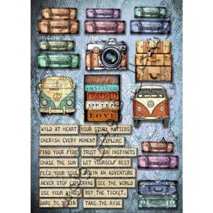 پک استیکر کلاسیک ونتیج مناسب بولت ژورنال و متنی سفری 