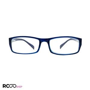 عینک مطالعه نمره  3.50 با فریم آبی و مستطیلی شکل مدل HLL808 