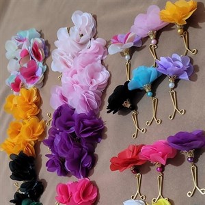 گیره روسری گلدار کد 06