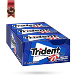 آدامس تریدنت trident مدل نعنا تند perfect peppermint بسته 12 عددی