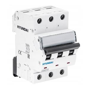 کلید مینیاتوری 63 آمپر سه پل هیوندای کد B63-6KA-3P