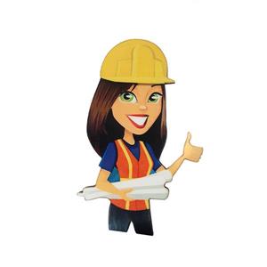 ابزار و تاپر تزیین کیک بهگز مدل دختر مهندس