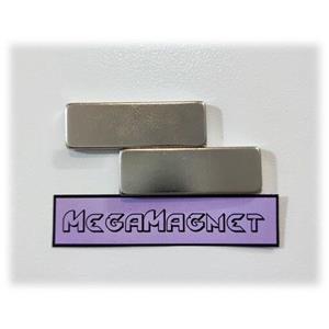آهنربا نئودیمیوم 30x10x3 سوپرمگنت بلوک سایز  30x10x3  mm بسته 2 عددی مگامگنت