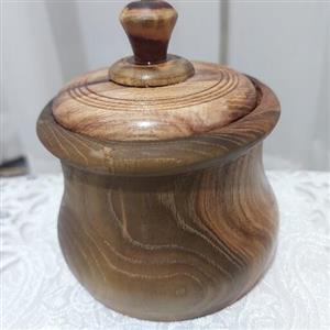 قندان چوبی سایز بدون سر 10 در 7 وزن 200 گرم روغن گیاهی خورده