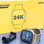 ساعت هوشمند مدل Sumak Goldone 24K دارای اچر کوچک و بزرگ کننده دستبند و پشتیبانی از زبان فارسی