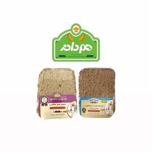 نان(نون)جو دوسر پروتئین و دانه چیاهم دانه ( همدانه ) پک ترکیبی 10 عددی نان رژیمی
