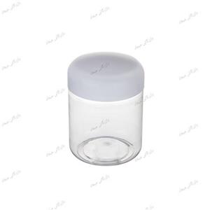جار 100 سی سی بسته 100 عددی  با درب -  فروش عمده جار پت پلاستیکی  100 گرمی  استوانه ای (ظرف عسل و ترشی )