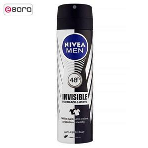 اسپری مردانه نیوآ مدل Invisible Black and White Original حجم 150 میلی لیتر