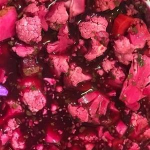 ترشی هفت بیجارخانگی بالبو .ترشی کلم مخلوط800 گرم