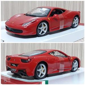 ماکت ماشین فلزی - فراری 458 ایتالیا - مقیاس 1.24 بوراگو - Ferrari 458 Italia