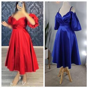 لباس مجلسی مدل رزیتا میدی کوتاه(36 تا 44) جنس ساتن- پیراهن مجلسی- لباس مجلسی- لباس مجلسی عروسکی - پیراهن مجلسی عروسکی