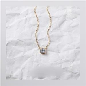 گردنبند طلا تک نگین مینیمال